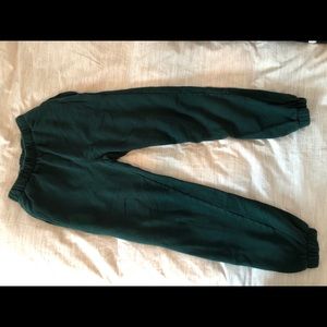 Forest green sweat pants
